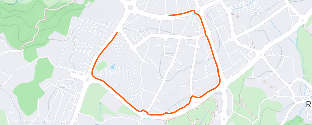 Map of the activity, Carrera de tarde