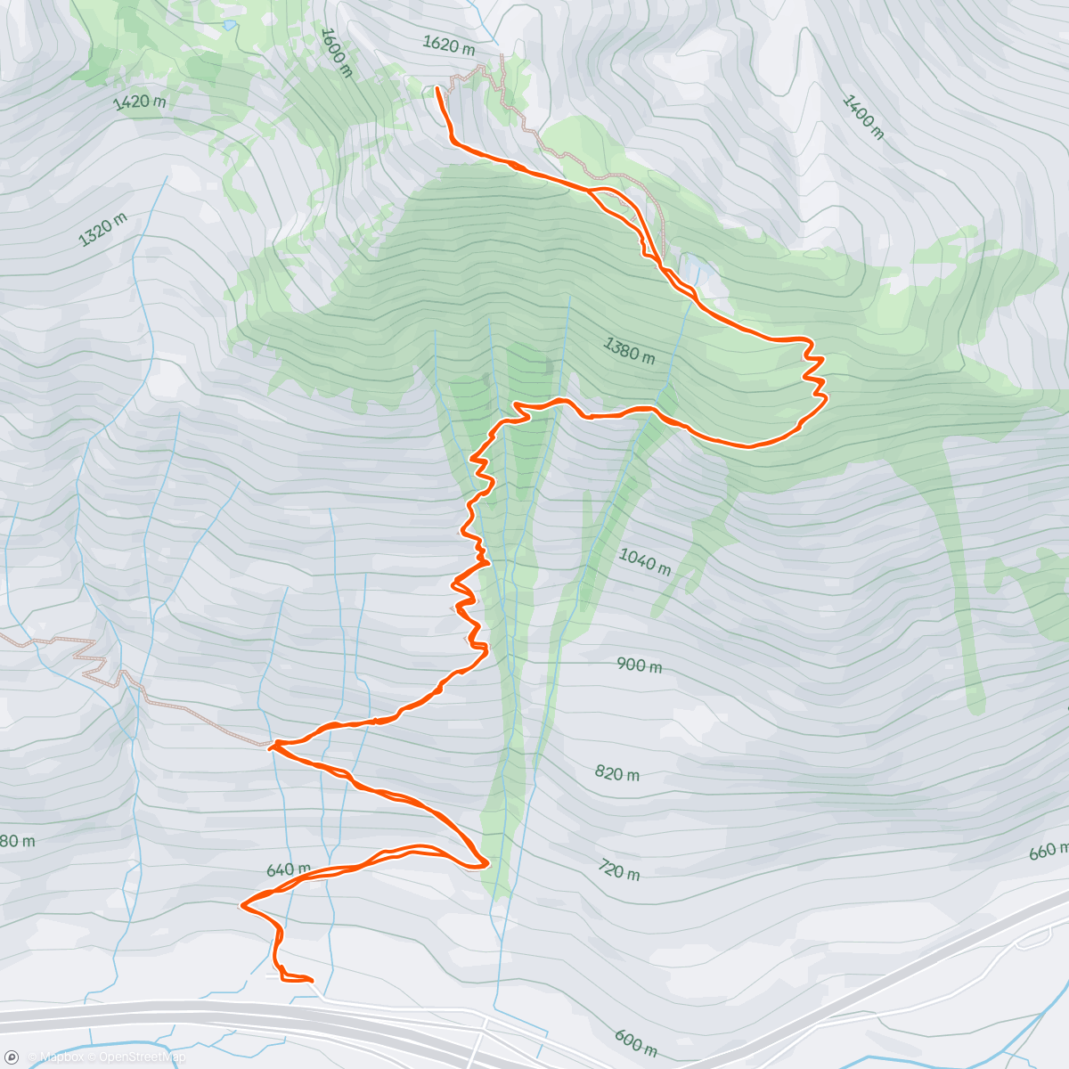 Map of the activity, Granite Mountain