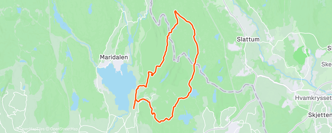 Map of the activity, Sesongens første til Sinober, ikke allverdens til forhold, men fullt mulig å få seg en skitur!