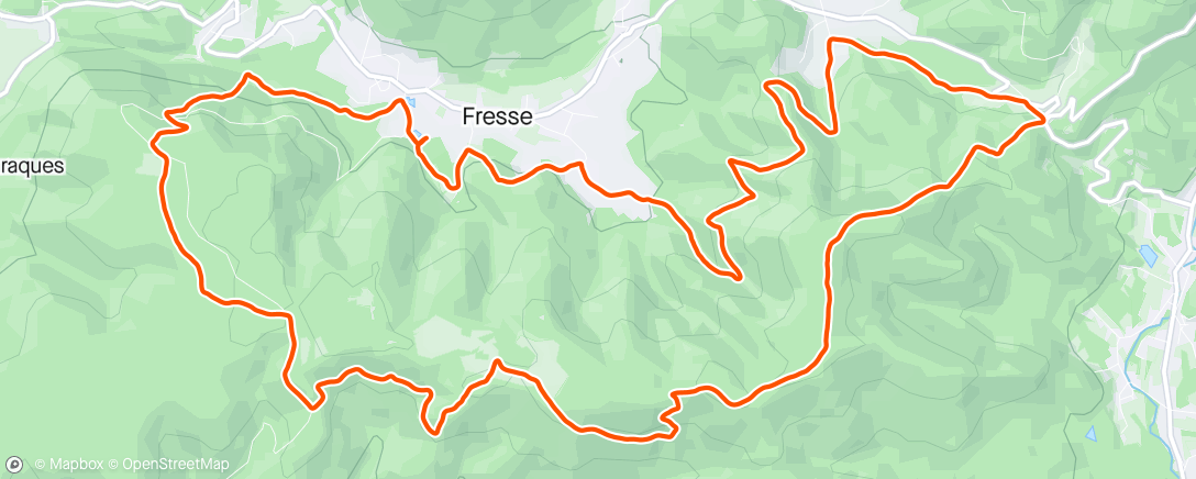 Mappa dell'attività Trail des Vosges Saônoises 🌨️🌦️⛅️❄️🥉