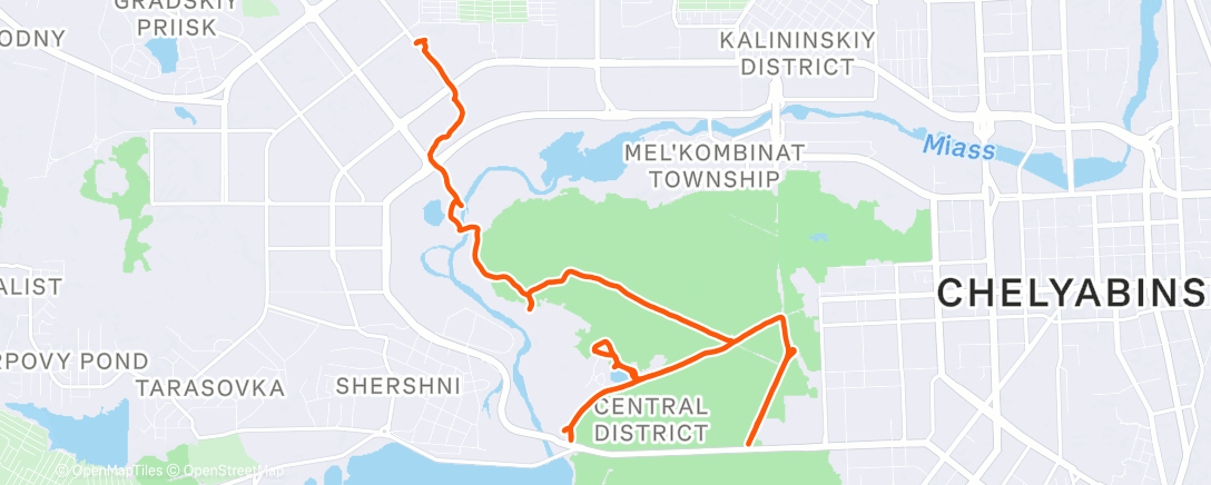 Карта физической активности (Morning Run)