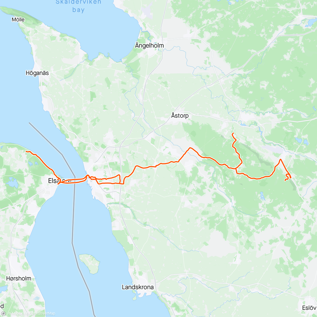 Map of the activity, SCM Søderåsen inkl. hundeluftning i Ålsgårde