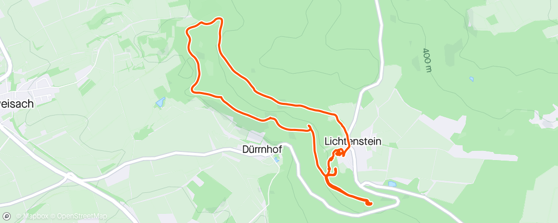 Mapa da atividade, Mittagswanderung