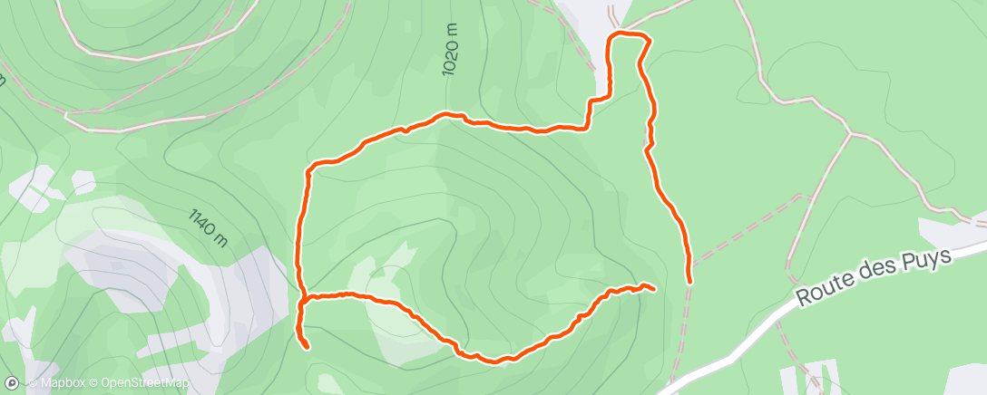 Mapa da atividade, Sortie pluvieuse de la 🐶 avec 💕 en bonus des 🍄