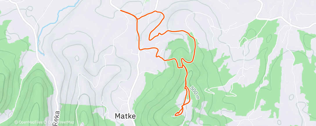 Map of the activity, Afternoon Hike ⛅🥶