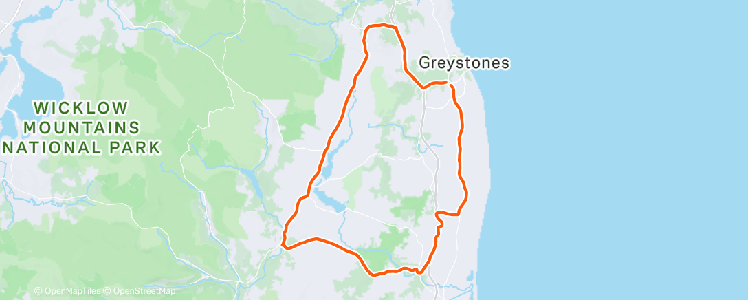 Map of the activity, Lunch Ride