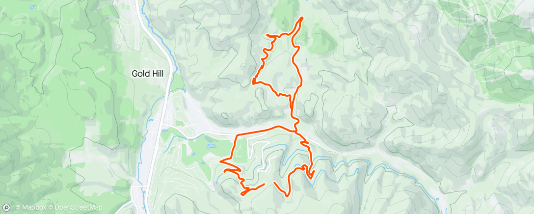 Map of the activity, Morning loop with Maggie