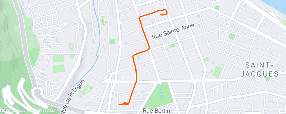 Map of the activity, Sortie en vélo électrique dans l'après-midi