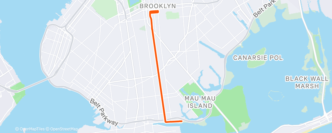 Map of the activity, Jamaica Bay Greenway is still 🥶