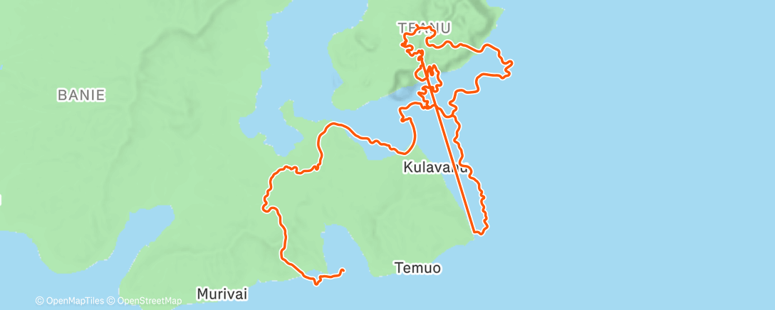 Map of the activity, silent ride