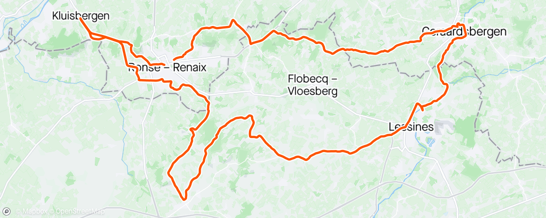 Map of the activity, met de Giro rit winaars op baan