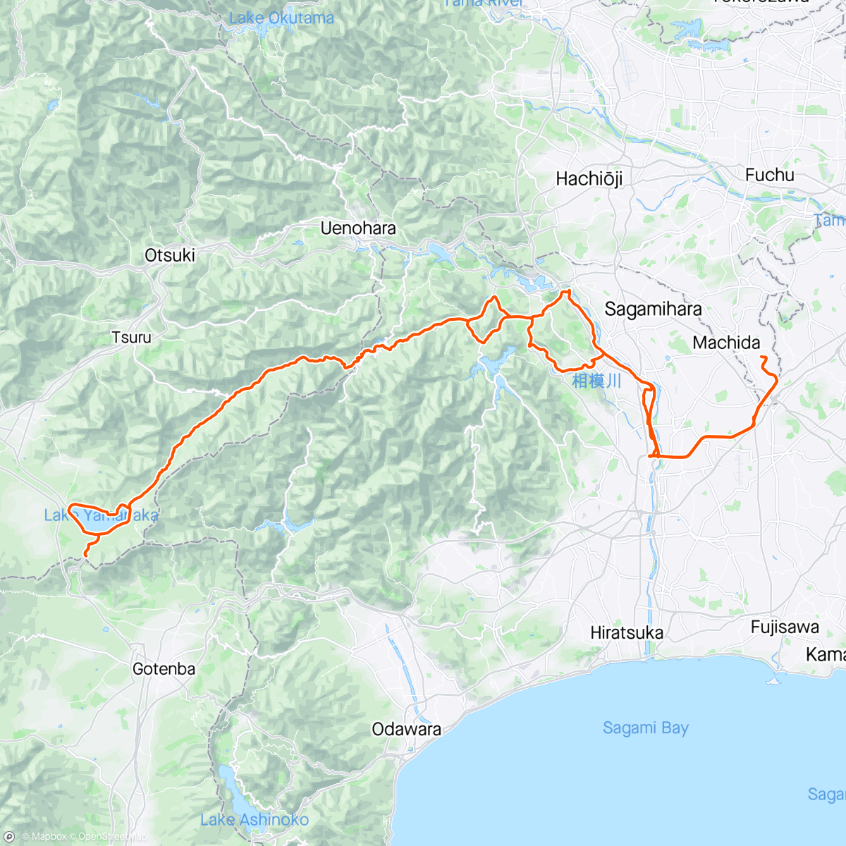 Map of the activity, 山中湖