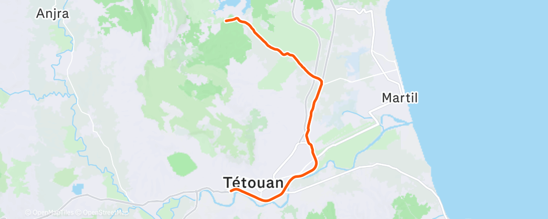 Map of the activity, Morning Mountain Bike Ride