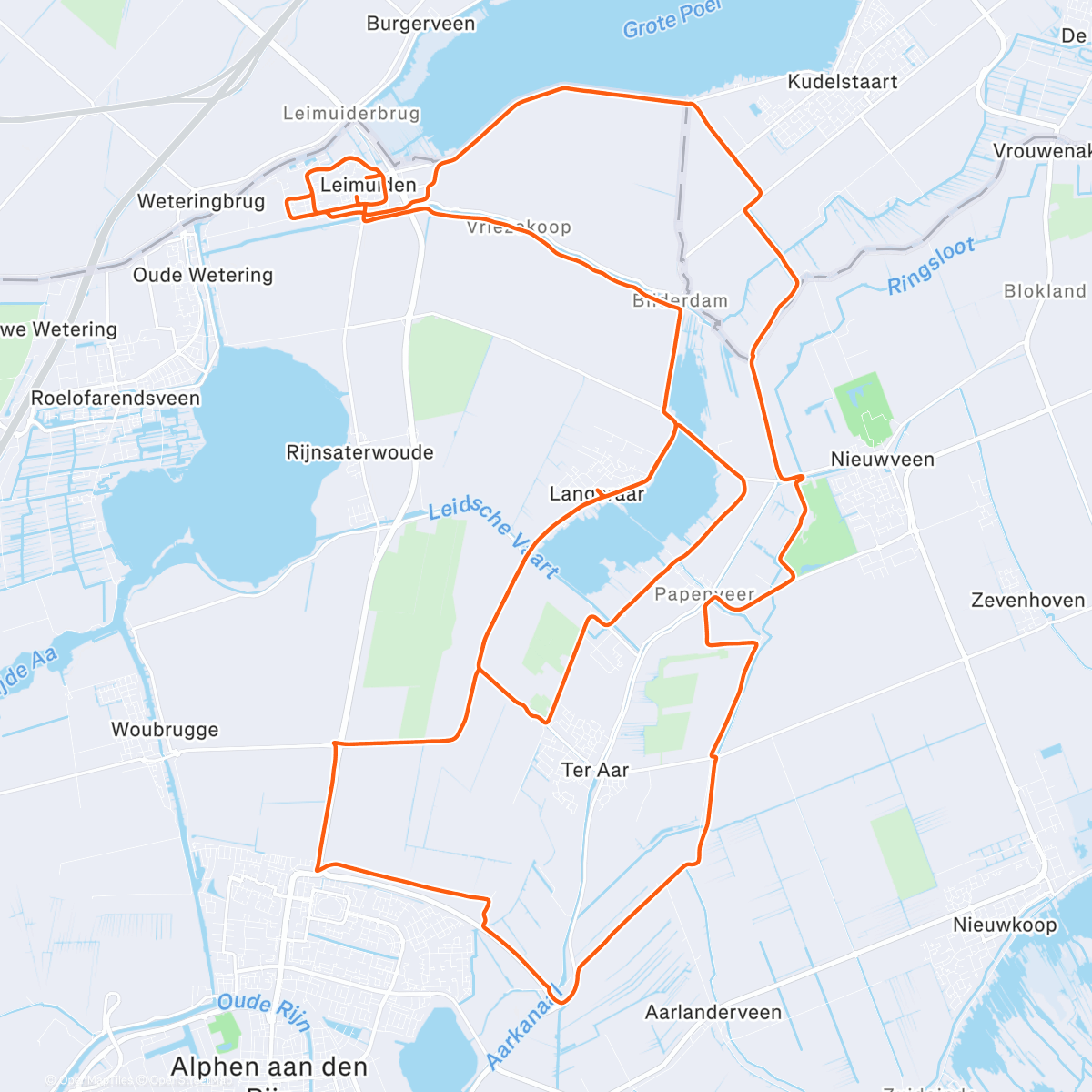 Map of the activity, #29 Vroege Vogelloop 🐦🏃‍♂️