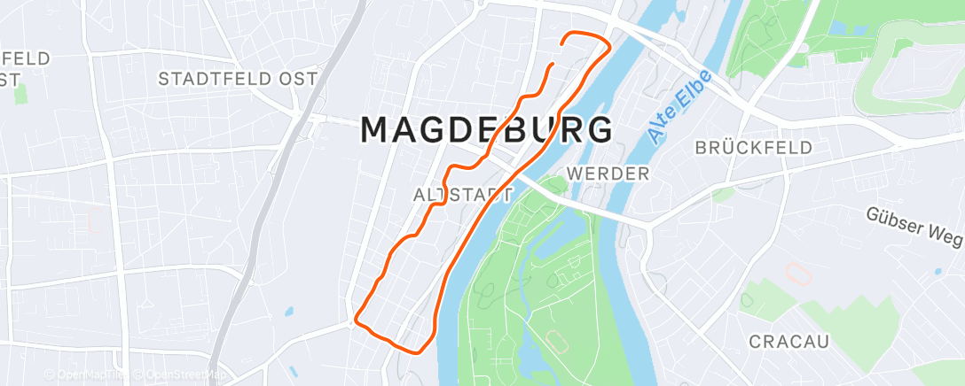 Карта физической активности (Spaziergang am Nachmittag)