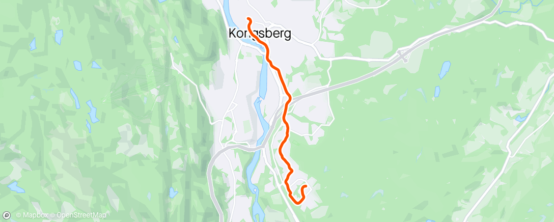 Map of the activity, Med Annbjørg på sykkel 🥰