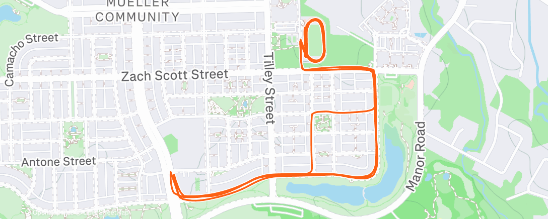 Map of the activity, PM T