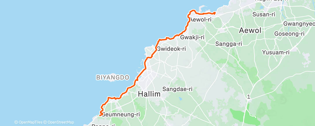 Map of the activity, Morning Hike