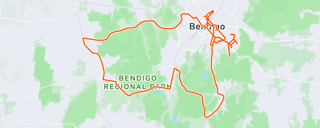 Map of the activity, Morning Ride