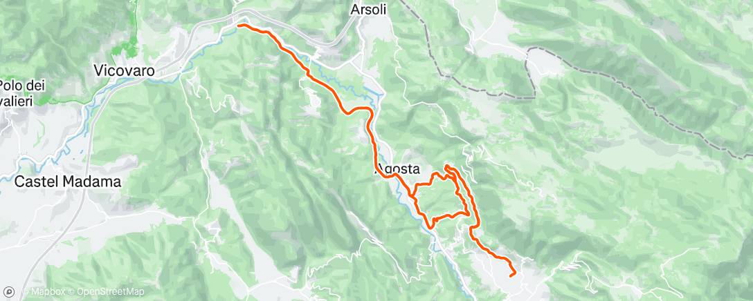 Map of the activity, Sessione di mountain biking all’ora di pranzo