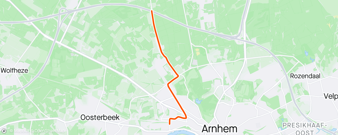 Map of the activity, Lunch Ride