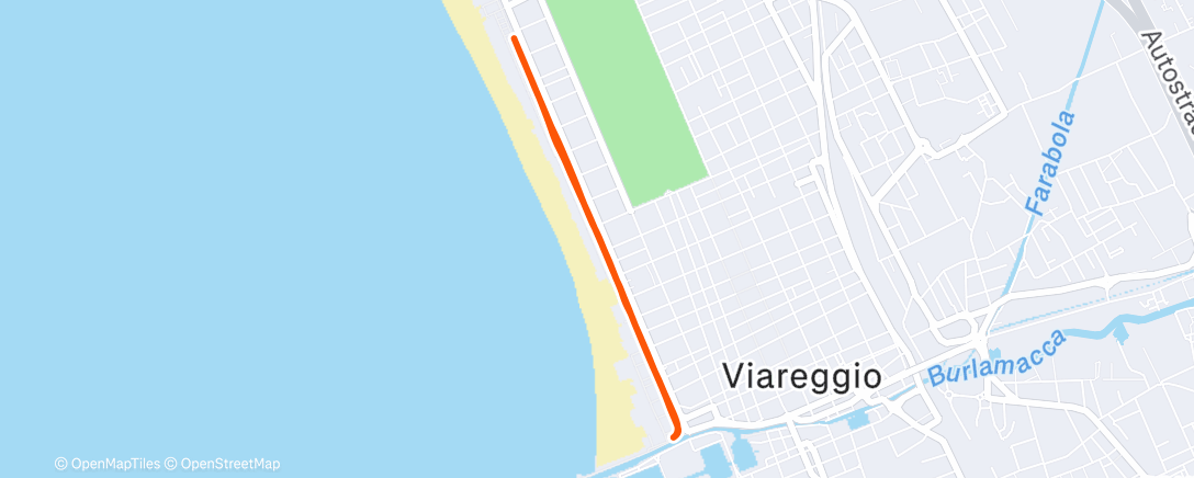 Map of the activity, Evening Walk
