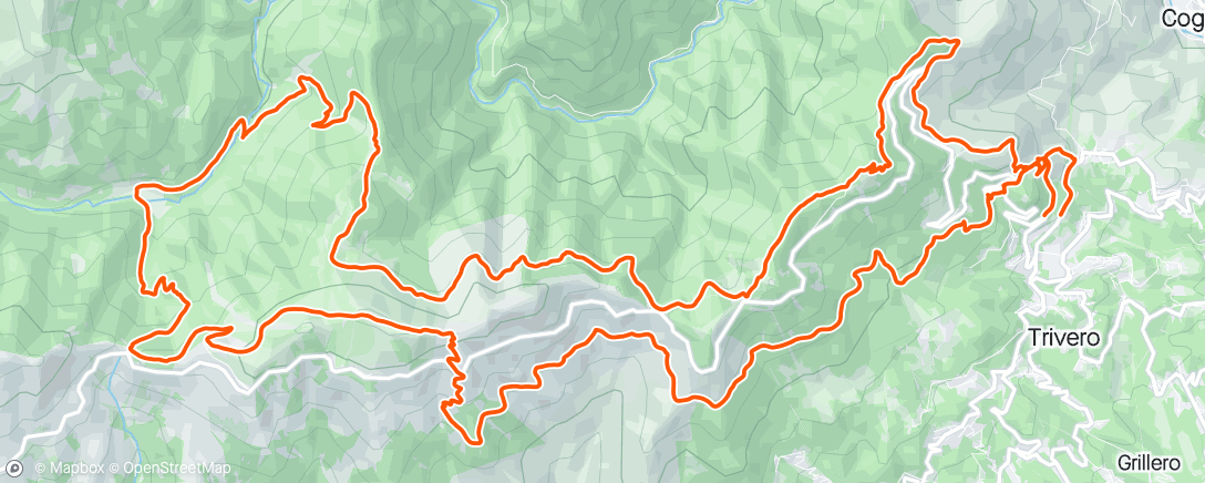 Map of the activity, Trail Oasi Zegna 35 km