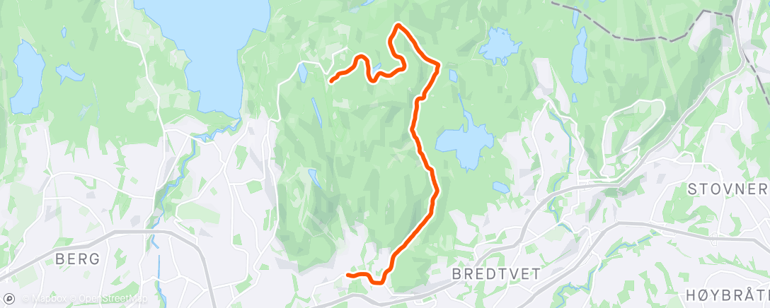 Map of the activity, Rolig tur