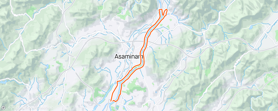 Map of the activity, Afternoon Ride