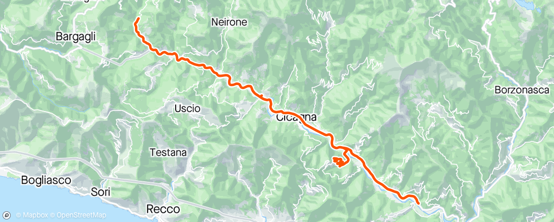 Map of the activity, 04/05/2024 Coreglia Ligure, Liguria, Italy