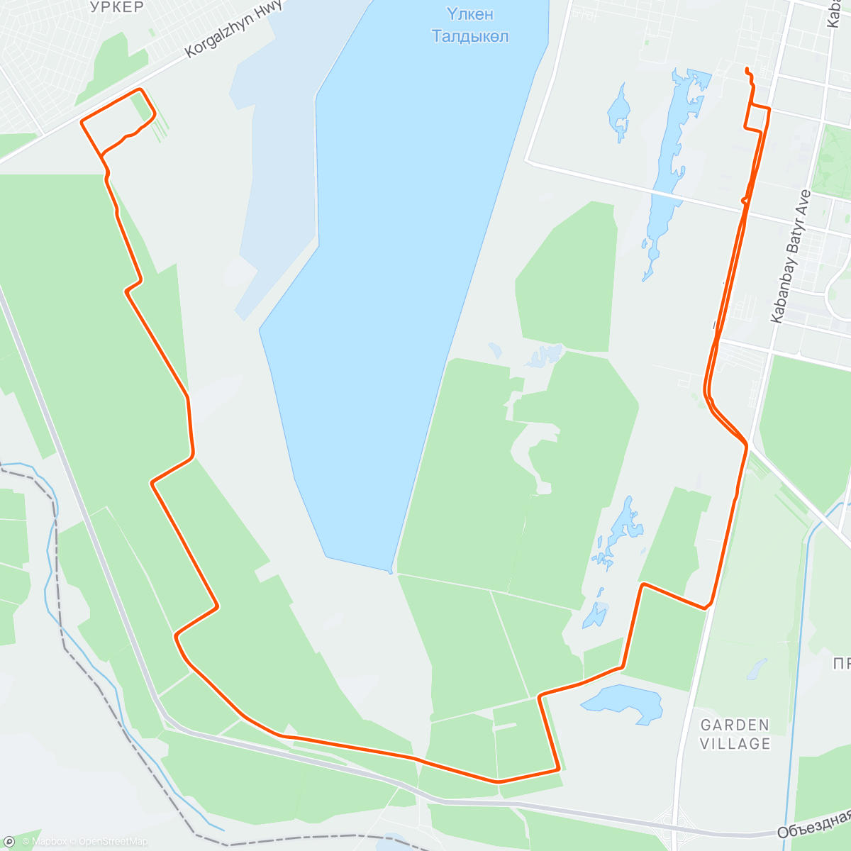 Map of the activity, Morning Ride