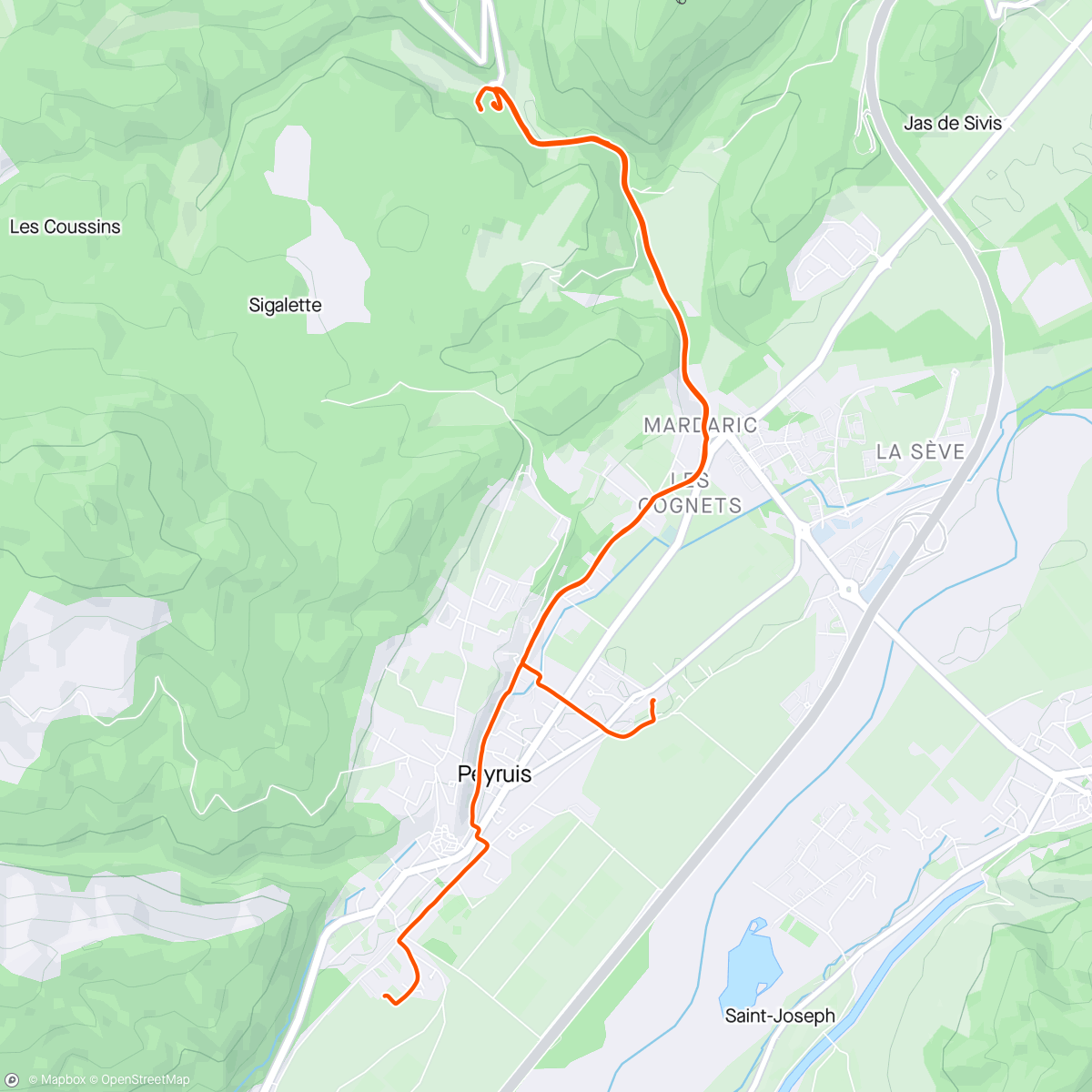 Map of the activity, Sorgues de peyruis 😍