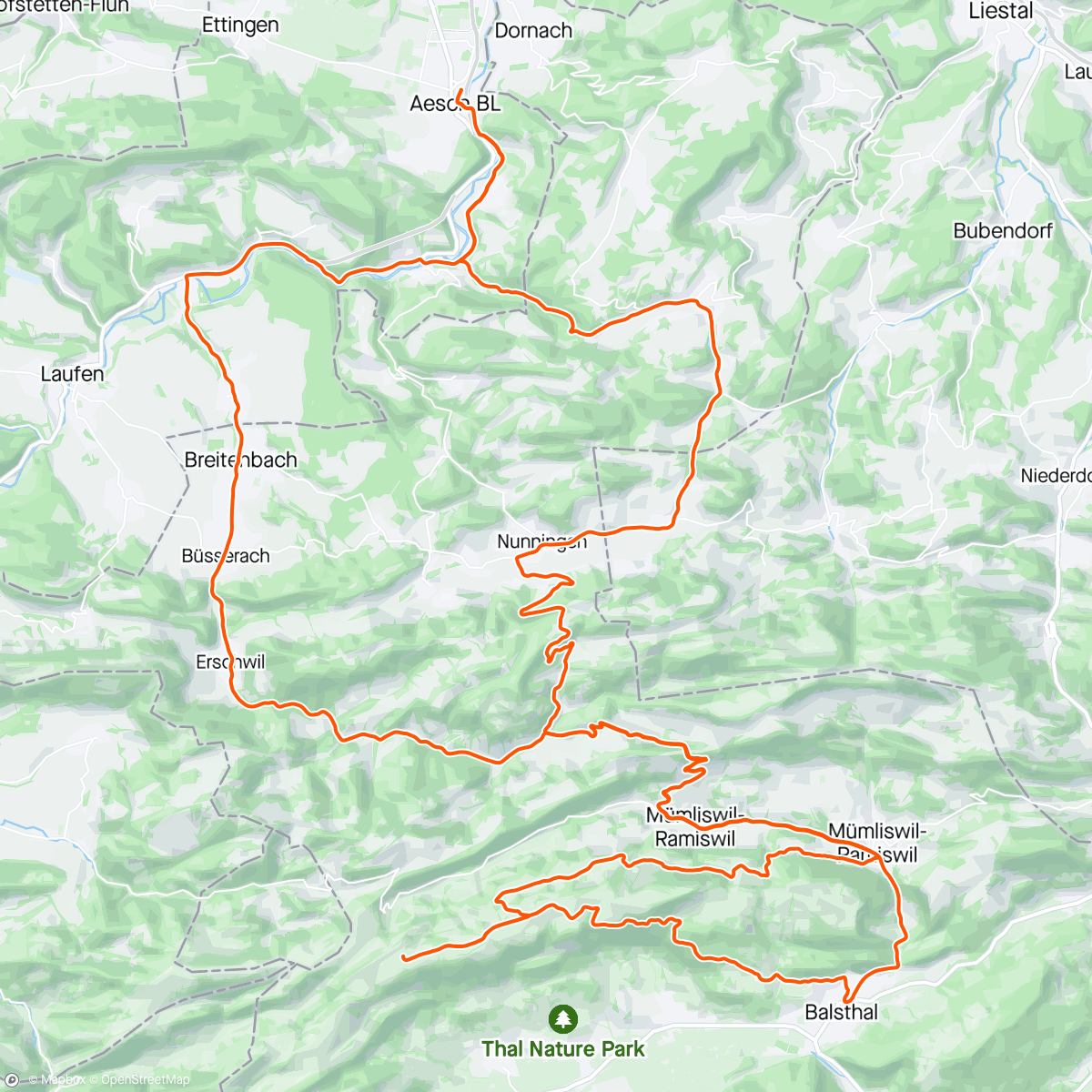 Mappa dell'attività Brunnersberg