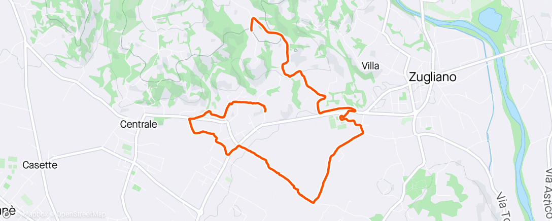 Map of the activity, Anziani cardiopatici in passeggiata (07), Caminada de San Biagio