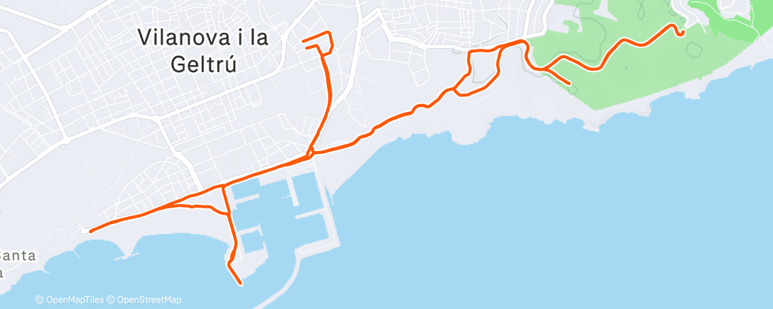 Map of the activity, Morning Trail Run