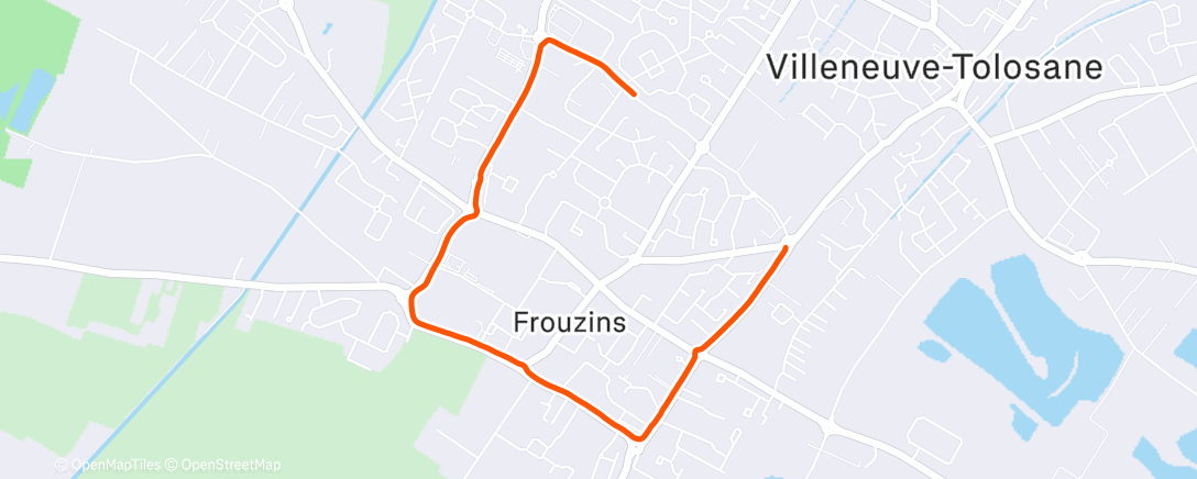 Mapa de la actividad (Afternoon Run)