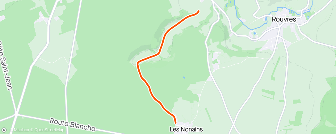 Map of the activity, Test trail avec snow🐻‍❄️🐻‍❄️🐻‍❄️