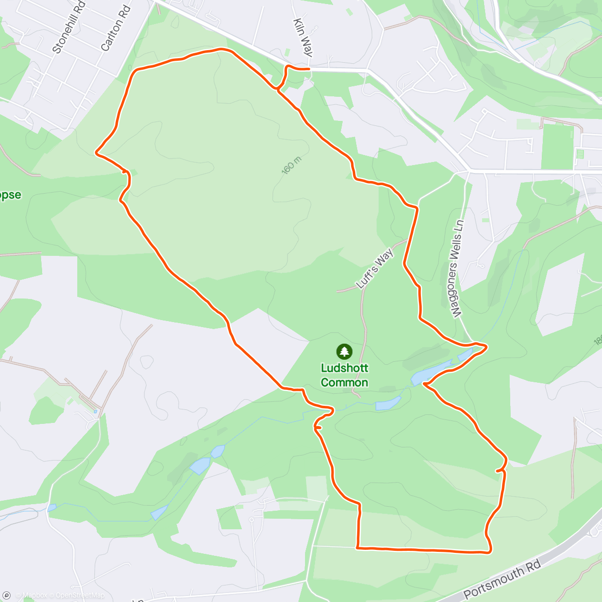 Map of the activity, Mega pre-wedding trail run