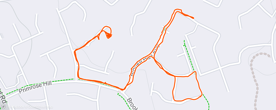 Map of the activity, Lunch Walk