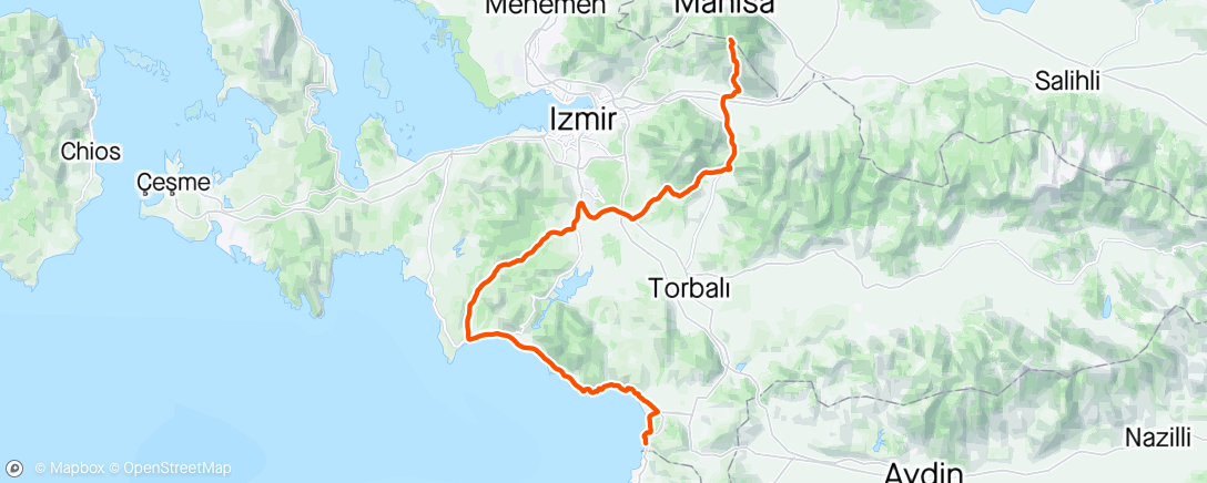 Mapa de la actividad (Turchia 6 ⛰️ 🏔️)