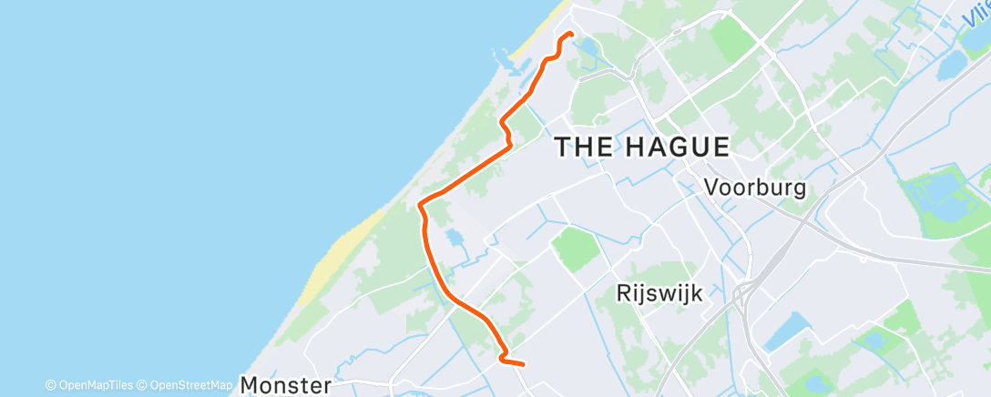 Map of the activity, Afternoon Ride
