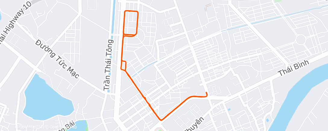 Карта физической активности (Morning Run)
