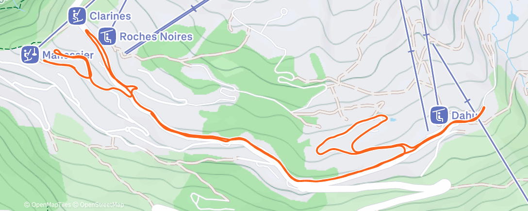 Map of the activity, Après-ski / La Rosière 🏃‍♂️