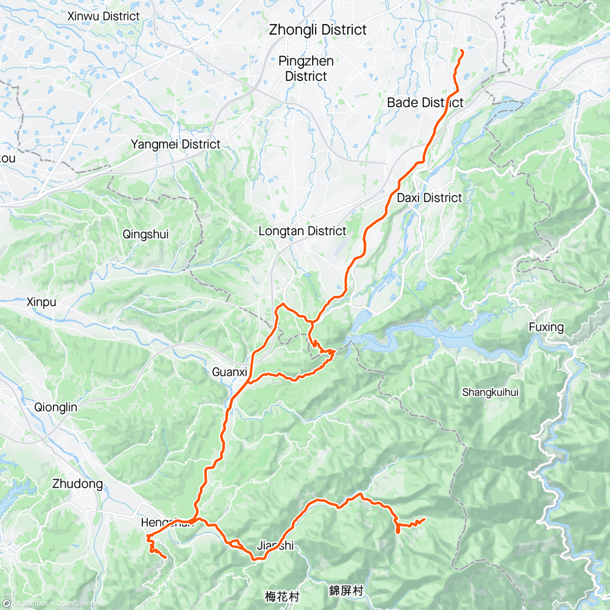Map of the activity, 853>大山背>佛陀