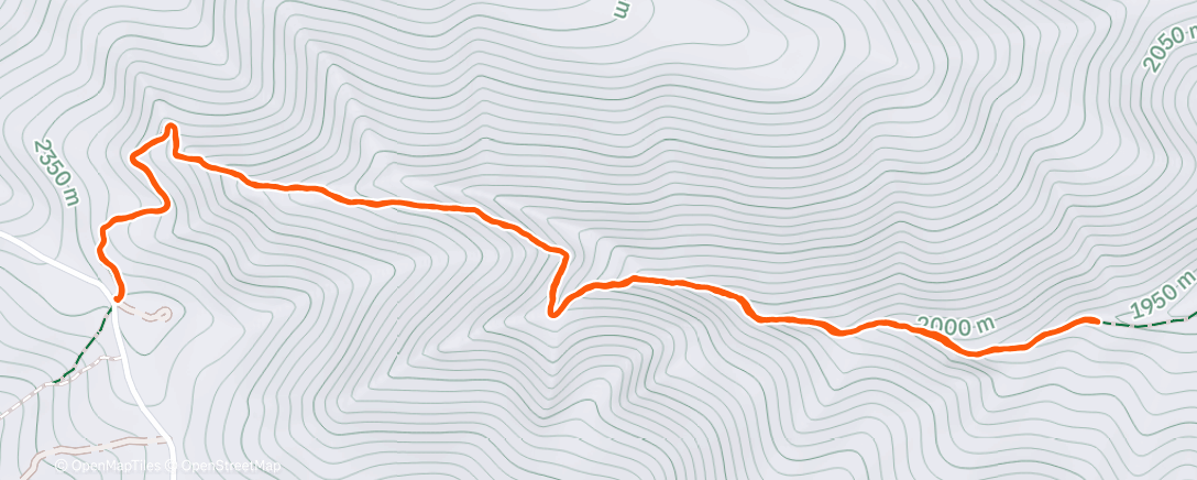 Map of the activity, Lunch Hike