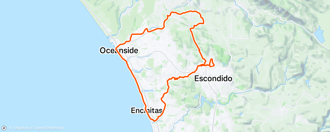 Map of the activity, Morning Ride