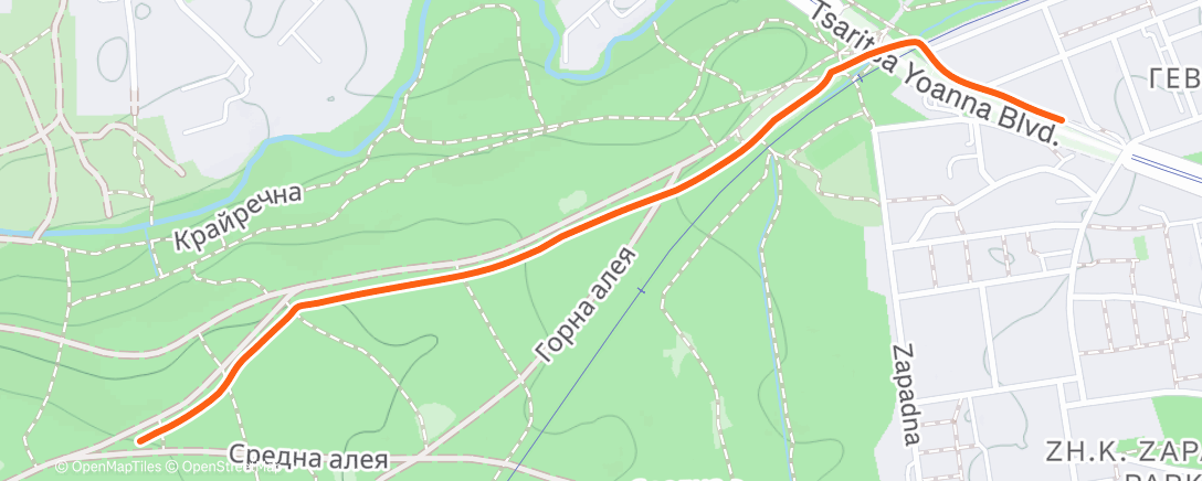 Map of the activity, Thursday Activity