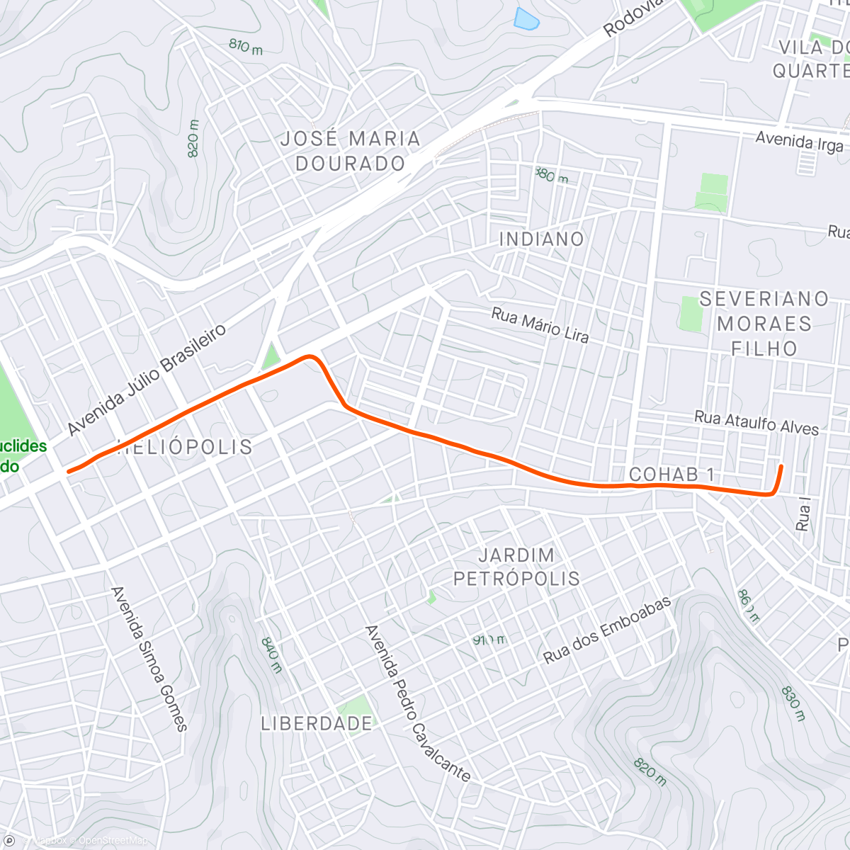 Map of the activity, Caminhada pra voltar a calma 🚶‍♂️🚶‍♀️🚶‍♂️🚶‍♀️