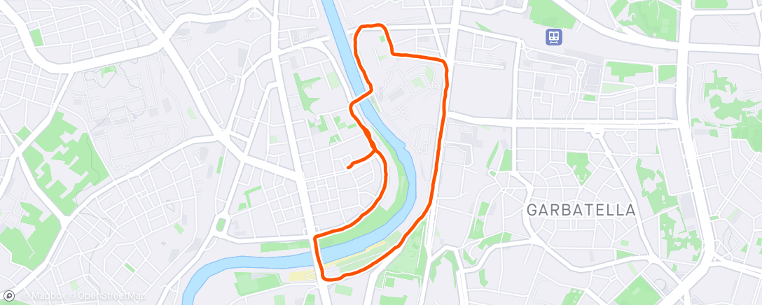 Map of the activity, Morning Run