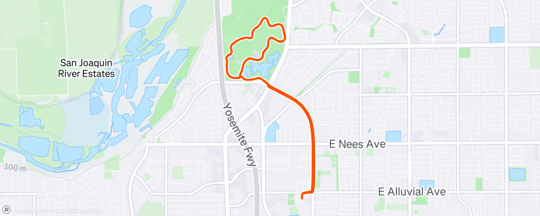 Map of the activity, Morning Ride